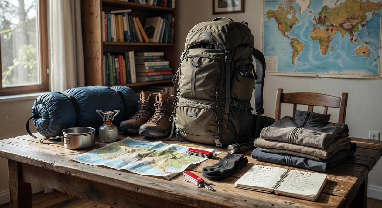 backpack packing