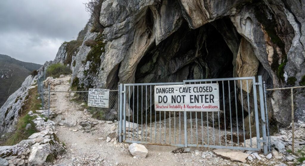 why anglehozary cave closed